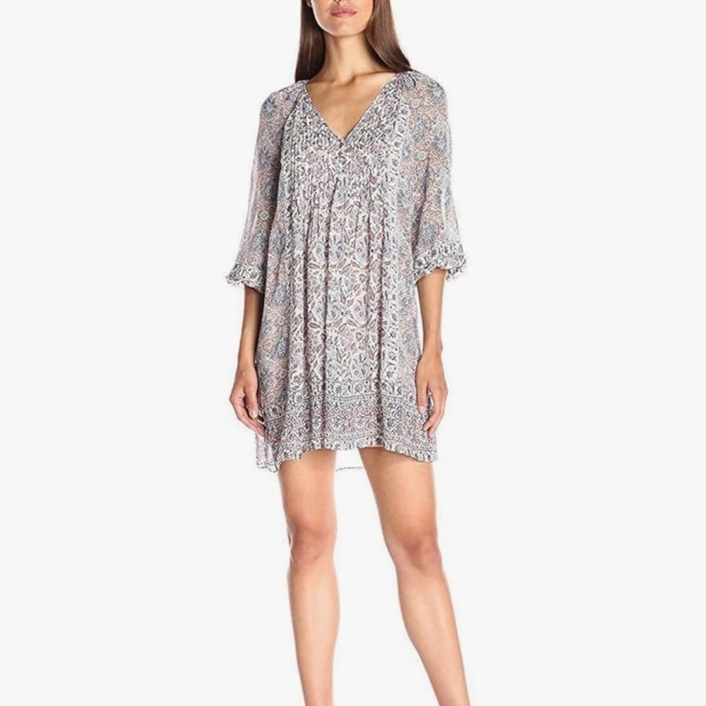 JOIE Foxley Silk Mini Dress, multi color